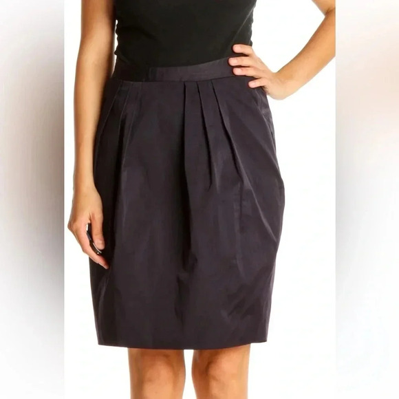 Yigal Azrouel Dresses & Skirts - 🎈4 LISTINGS FOR $20 Yigal Azrouel Navy Blue Pleated Front Skirt size 2
